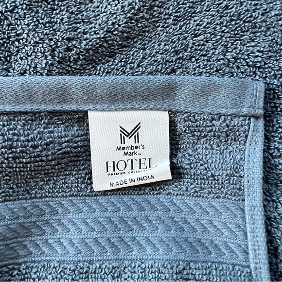 NEW Member's Mark Hotel Premier Towel Set- Indigo (Partial Set) - Picture 5 of 12